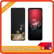 6.78 "AMOLED ใหม่สำหรับ Asus ROG 6 Phone 6 Pro 6Pro AI2201 C จอแสดงผล LCD + กรอบ Digitizer หน้าจอสัม