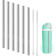 6 PCS Metal Straw Replacement for Owala Freesip 16oz Kids Water Bottle, Reusable Stainless Steel Str