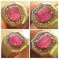 Cincin Ruby Rubi Asli Alam Star Klep