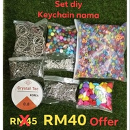 🌸DIY002🌸 SET DIY KEYCHAIN NAMA BASIC