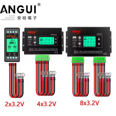 ANGUI Battery Equalizer 2x3.2V 4X3.2V 8X3.2V LCD Active Gel AGM Lead Acid Li li-ion LiFePO4 4S 4P KB