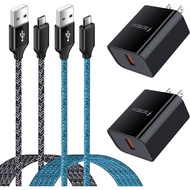 Pengecas USB Mikro dengan Palam Dinding Pengecas Telefon Android Pengecasan Pantas untuk Samsung Gal