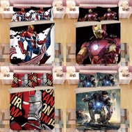 Marvel 床單套裝 床上用品 床笠 枕頭袋 枕套 美國隊長 iron man 蜘蛛俠 spider man 蝙蝠俠 禮物 家居 日用品 綠巨人