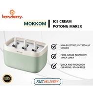 Mokkom MK-801 Ice Cream Potong Maker Ice Cream Mould DIY Reusable Popsicle Mold Food Grade Aluminum 