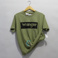 KAOS WRANGLER IMPORT PRIA WRANGLER USA KAOS IMPORT KAOS COWOK / CEWEK OLIVE lengan pendek