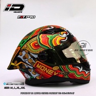 หมวกกันน็อคเต็มใบ ID HELMET รุ่น FRT PRO ใหม่ล่าสุด ทรงสปอร์ตสุดเท่! ชิวปรอทอิลิเดียม M L XL XXL ผ่า
