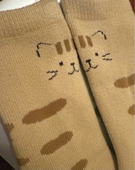 日本Hapins 貓仔厚長襪 超得意 cats socks