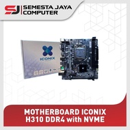 ICONIX H310 DDR4 MOTHERBOARD with NVME Slot LGA 1151