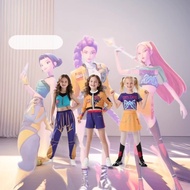 Children K-POP Girls Group Performance Costume 3D Printed Suit Skirt Cool Girl Stage Performance Cos