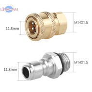 [LinshanS] High Pressure Washer Connector Adapter 1/4" Female Quick Connect M14*1.5 Thread [NEW]