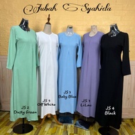 JUBAH HITAM PUTIH | Jubah Haji/Umrah Ironless| Jubah Muslimah Kain Tak Payah Gosok Ready Stock