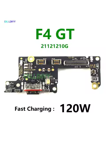 USB Charging Dock For Xiaomi Poco F4 GT Charger Board Connector Port Flex Cable Microphone Type C Ta