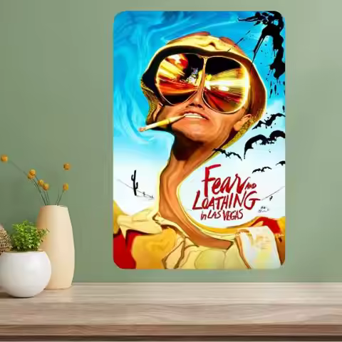 Fear and Loathing in Las Vegas Classic Movie Metal Poster Sign