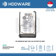 HP 300GB 6G SAS 15K 2.5in DP ENT SC HDD // 652611-B21 // 653960-001 // EH0300FBQDD // 627114-002