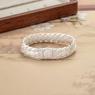 Silver Art Jewelry Pure Silver 999.9 Lion Whip Bracelet Men Women Same Style Ten Thousand Foot Silve