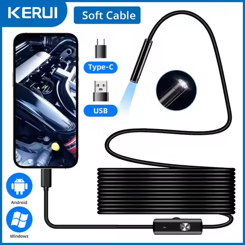 Type-c Android USB Endoscope Camera 7.0mm Soft Cable PC Android Phone Endoscope Pipe Type C Endoscop