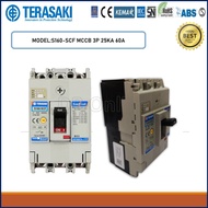 TERASAKI MCCB MOULDED CASE CIRCUIT BREAKER  MCCB 3P 25KA 60A S160SCF