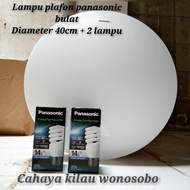 Lampu plafon panasonic besar kap baret 2lampu panasonic Lampu hias plafon panasonic 40cm