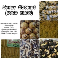 Terlaris Kue kering Sandy Cookies (label hijau) 250gr - nastar, sagu