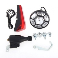 Generator Powered Bike Lights Weather Resistant Fits All Bikes Easy Installation