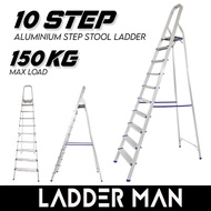 10 Step Foldable Aluminium Step Stool Ladder SAL10