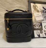 Chanel Vintage 老香荔枝皮化妝包