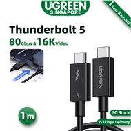 UGREEN 240W 80Gbps Thunderbolt 5 Cable Fast Charging, Intel Certified USB C Cable, 16K 8K60Hz Compat