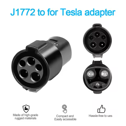 Authentic Fast Charging Adapter J1772-60A 250V For Tesla Model S/3/X/Y Electric Vehicle EV Fast Char