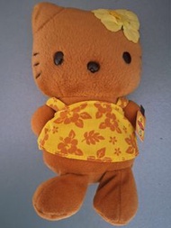 日晒Hello Kitty 夏威夷風毛絨公仔