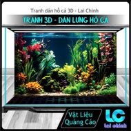 3d Glue Decal Painting, Aquarium Fish Tank Sticker, Arowana Fish Tank (Back Sticker Painting)_TS 30