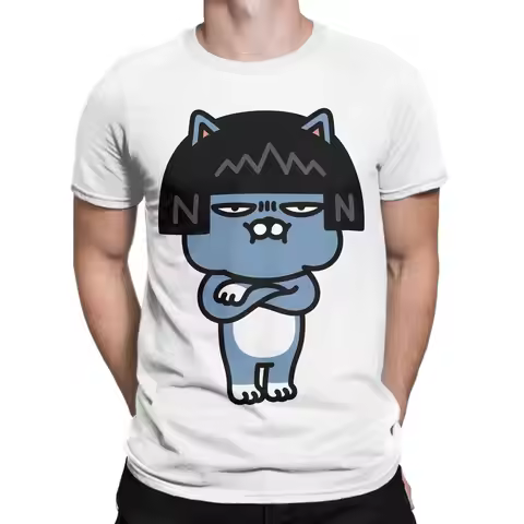 T-Shirt Summer KaKao Friends 100 Cotton T-Shirts For Couple Novelty Casual Tshirt Short Sleeve Aesth