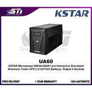 UA60 KSTAR Micro 600 600VA/360W Line-Interactive Simulated Sinewave Tower UPS