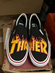 Vans  Tharsher slip on black flame us 10