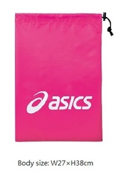 有貨 全新 Asics Accessories Shoe Case 排球 足球 羽毛球 跑步 跑鞋 鞋袋 R. Pink× White bag (One Size) W27×H38cm