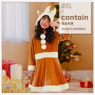 Japanese Version Of Christmas Childrens Clothing Elk Dress Skirt Kindergarten Girl Baby Santa Claus 