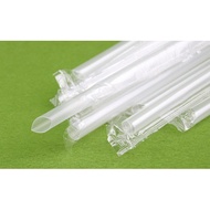 21cm Transperant Disposable Plastic Boba/Bubble Tea Drinking Straw