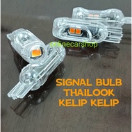 Led Signal Bulb Flash T10 Orange Colour Motorcycle / Car Lampu Signal Thailook Kelip Kelip