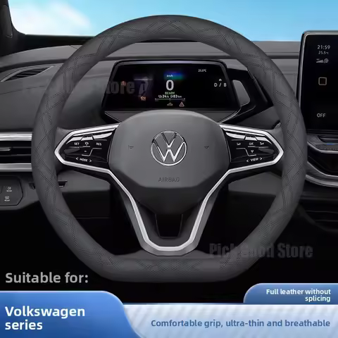Steering Wheel Cover Volkswagen Tiguan Leather Car For POLO UP Golf 7 Golf 4 8 6 T4 T5 Passat B8 202