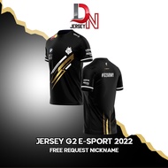 JERSEY G2 ESPORT MSI 2022 Game Dota 2 Wildrift Valorant CSGO (free request nickname)