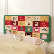 bed head cover 卡通出租屋改造美观遮丑床头套罩防尘全包弹力布多巴胺软包保护套 现货 26.1.4