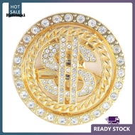 HLS Rotary Rhinestone Dollar Sign Spinner Stress Relief Key Pendant Phone Case Decor