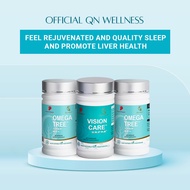 [Super Value Pack] QN Wellness - Omega Tree &amp; Vision Care - 100% Plant Based - 60 Tablets x 3 Boxes