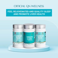 [Super Value Pack] QN Wellness - Omega Tree & Vision Care - 100% Plant Based - 60 Tablets x 3 Boxes