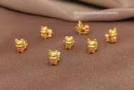 Charm Gelang Rubah / Kyubi Emas Asli 24 karat Hongkong 999% - 24 Carat Pure Gold Fox Charm Bracelet Jewelleryq