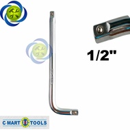 C-Mart F0032 L-shaped wrench with two ends, 250mm long, type 1/2 Spannar Set Socket Wrench Set
