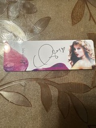 Taylor Swift &Joyce Hung親筆簽名書簽