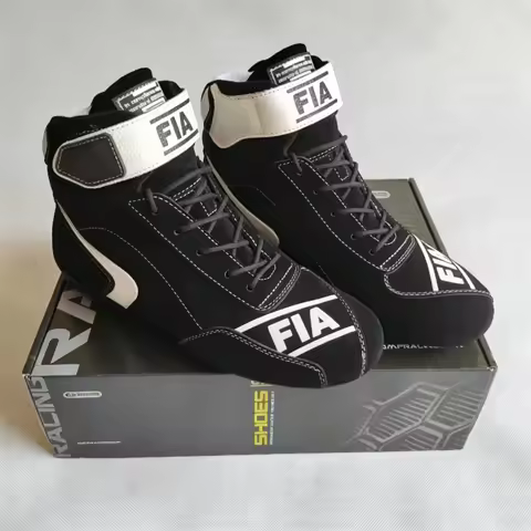 Fia OP Racing Car Shoes Drifting Car Shoes FIA Laser Code Go Kart Shoes Boot Fireproof Stylish Racin