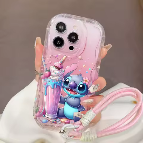 Cartoon Stitch Case For OPPO A38 A80 A60 A3 A3X A40 A18 A96 A78 A79 A93 A52 A95 A76 A72 A53S A55 A54