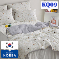 100% (KOREA) - 韓國製莫代爾天絲四季被 KQ09(米色) #韓國棉被 貓
