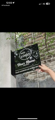 DIY CUSTOM MADE wall shop signboard papan iklan dinding mordern kedai jimat
